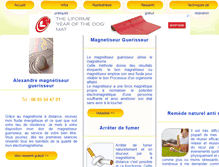 Tablet Screenshot of magnetiseur-magnetiseuse.com